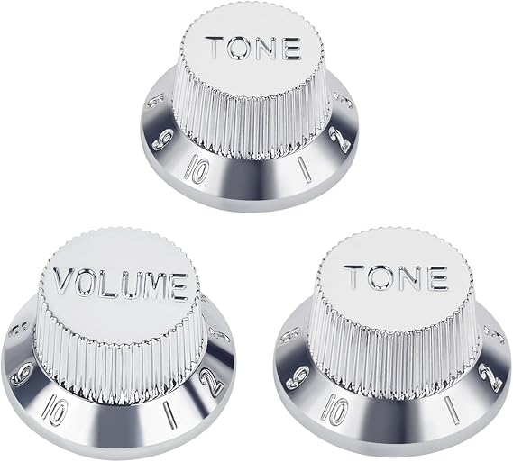 Banworks Electric Guitar Control Knobs Metric 18-Spline Knobs 6mm (15/64")